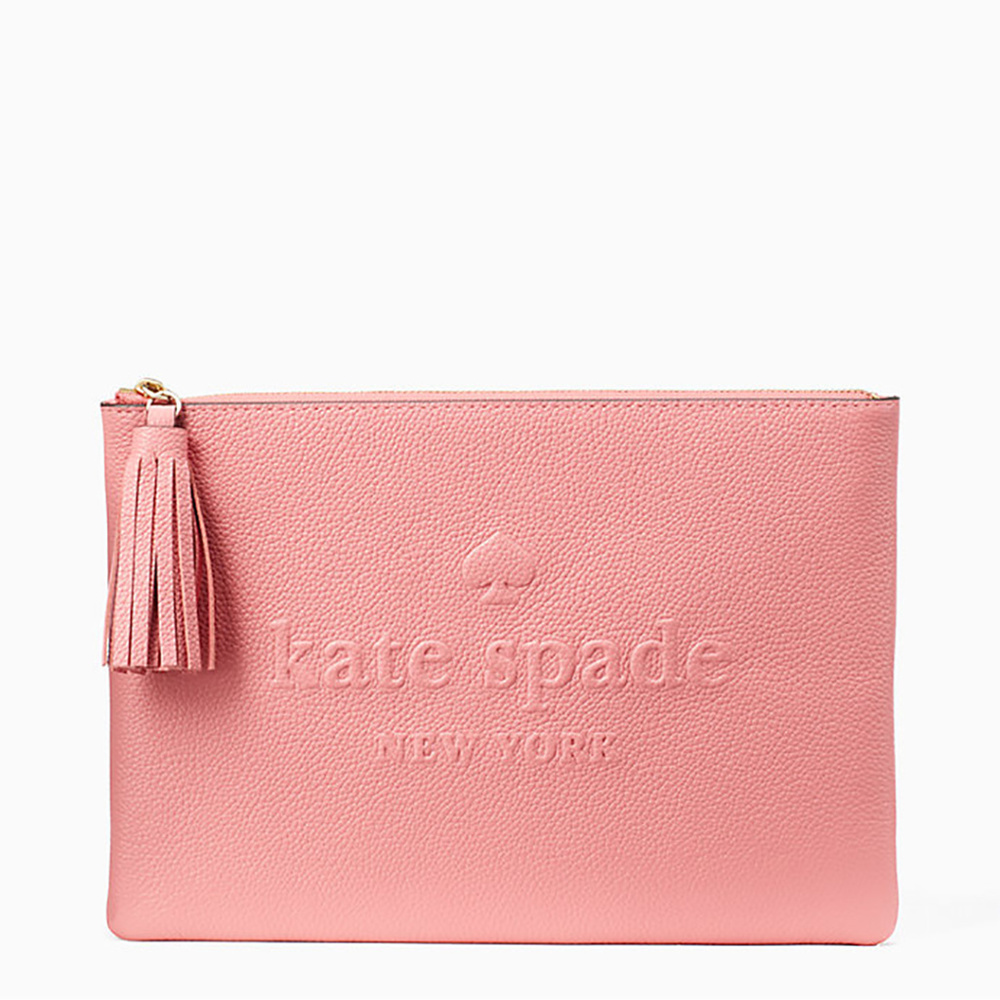 KATE SPADE Larchmont Avenue Logo Gia Pouch Clutch